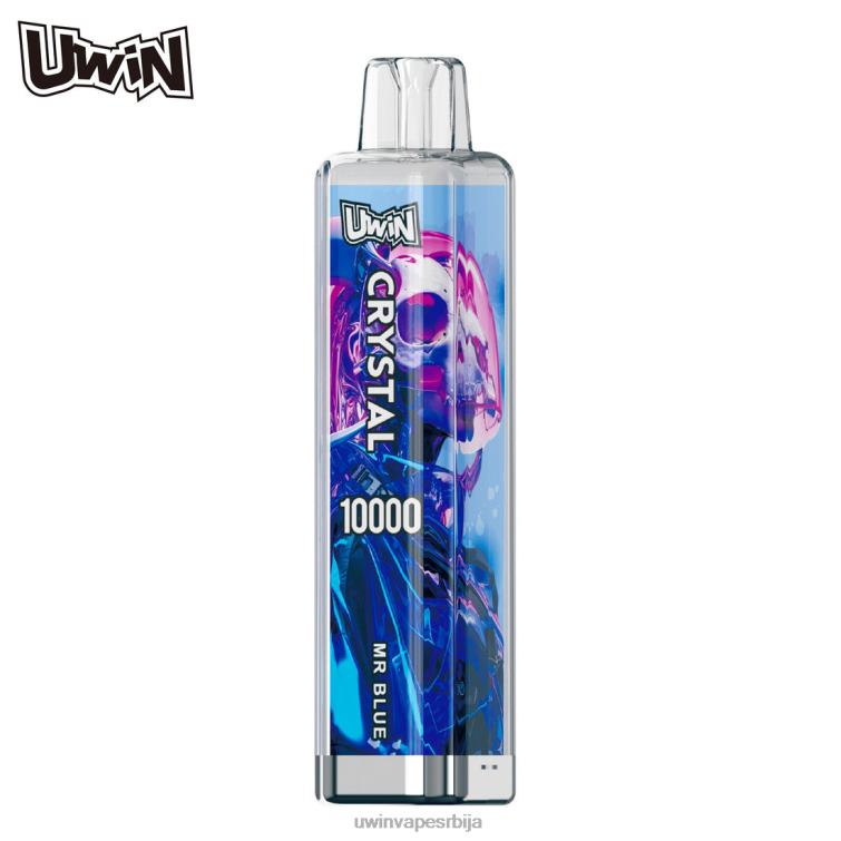 Uwin Vape Ред мр блуе | UWIN CRYSTAL 10000 вапе за једнократну употребу 02VJL15