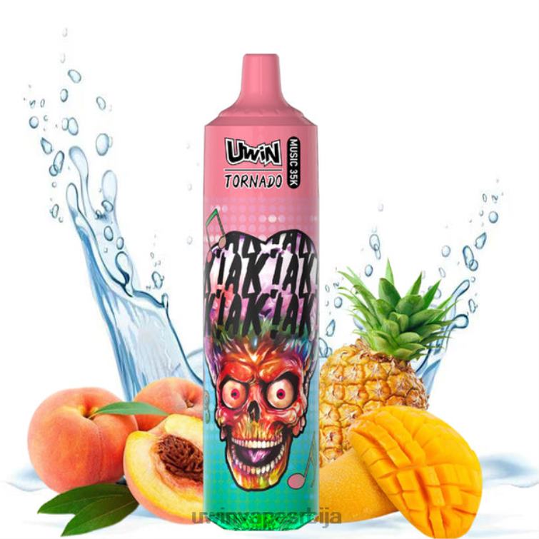 Uwin Vape Srbija бресква манго ананас | UWIN CRYSTAL 35к вапе за једнократну употребу 02VJL25